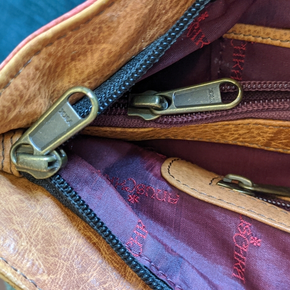 Anna by Anuschka Genuine Leather Large Shopper Bag Bird on Branch Hand Painted - Picture 14 of 16